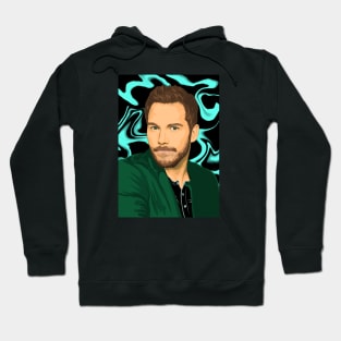 Chris Pratt Pop Art Portrait Hoodie